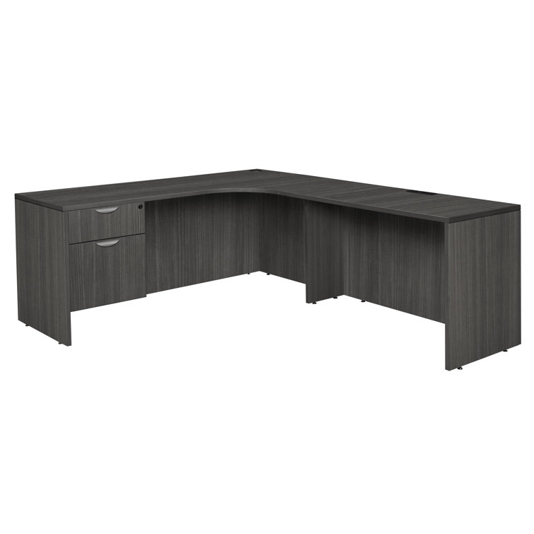 Regency Legacy Solid Wood LShape Executive Desk Wayfair Canada